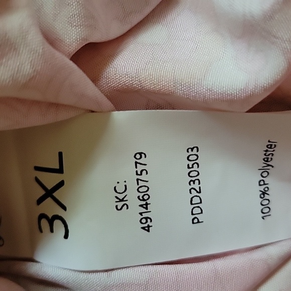 Floral Tiered Lightweight Pants Sz 3X - Picture 8 of 8